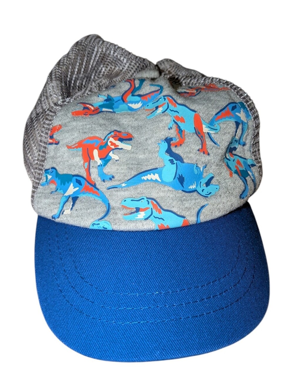 Cat & Jack Blue and Gray Dinosaur Trucker Hat